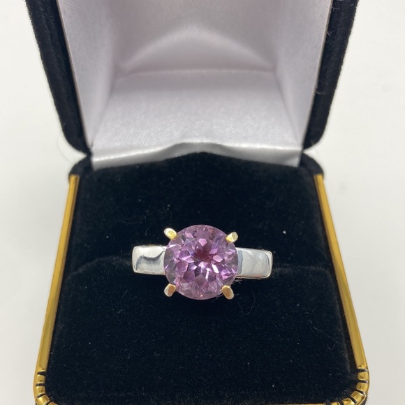 Gorgeous Art Deco Unique Genuine Amethyst Ring - Picture 5 of 9